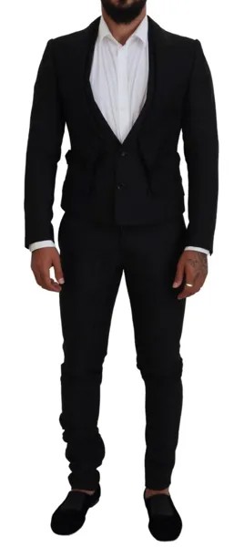 DOLCE - GABBANA Костюм из 2 предметов MARTINI, черный, полиэстер, мужской, EU46/US36/S Рекомендуемая розничная цена 4130 долларов США