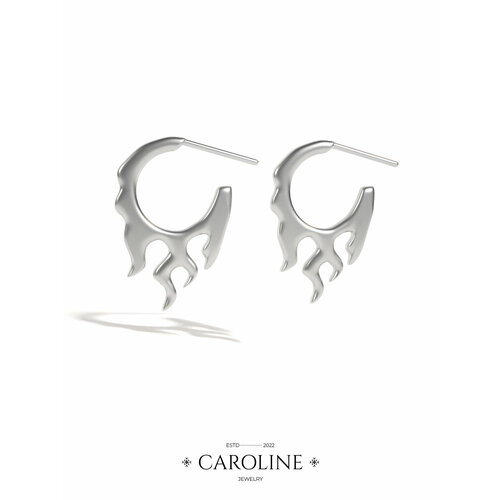 Серьги пусеты Caroline Jewelry, серебряный