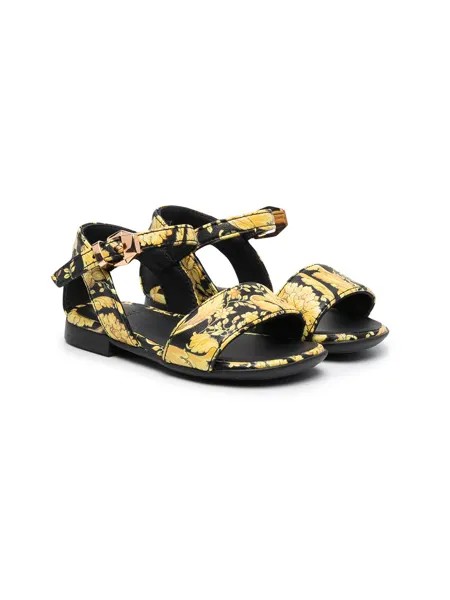 Versace Kids сандалии с принтом Barocco