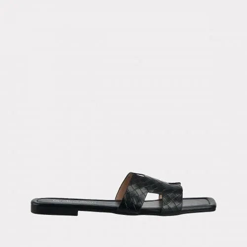 Сланцы женские Versiya shop 1112-1 черные 41 RU