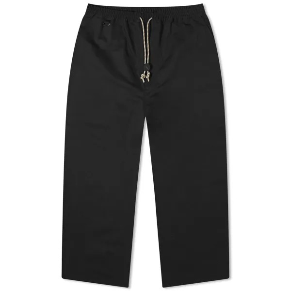 Брюки Comme Des Garçons Homme Linen Blend Drawstring, черный