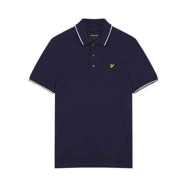 Поло Lyle & Scott Tipped, синий