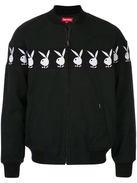 Supreme куртка-бомбер Supreme x Playboy