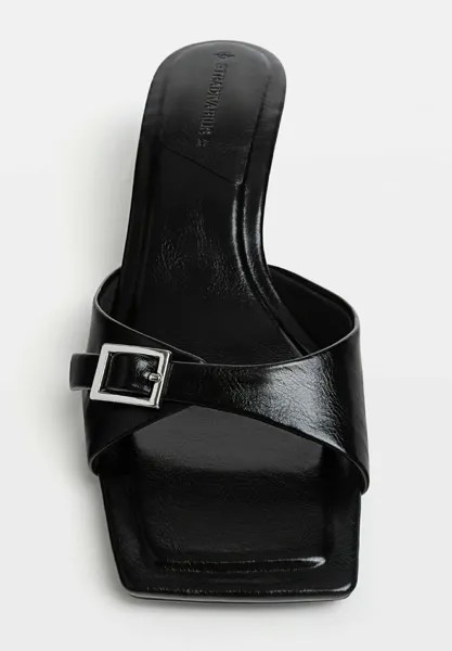 Тапочки With Buckle Stradivarius, черные