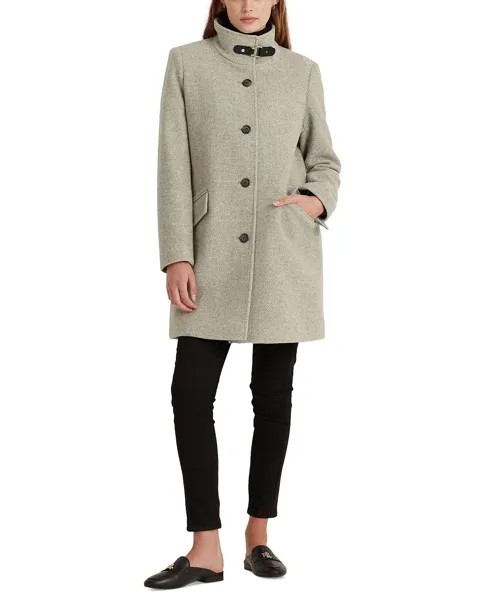 Женское пальто с воротником-пряжкой Lauren Ralph Lauren