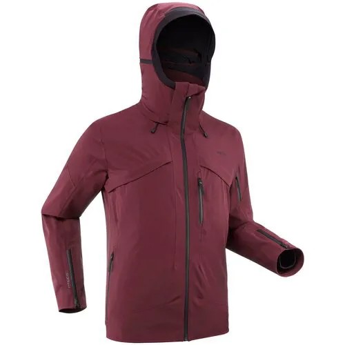 Куртка теплая лыжная для трассового катания мужская цвет бордовый размер 2XL RU 58 980 Х Decathlon