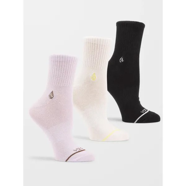 Носки VOLCOM The New Crew 3Pk Assorted Colors 2023