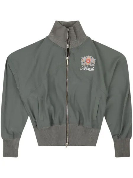 RHUDE спортивная куртка Brentwood с логотипом, синий