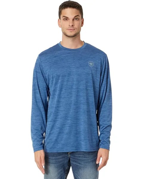 Футболка Ariat Charger Camo Circle Long Sleeve, цвет Deep Space Heather