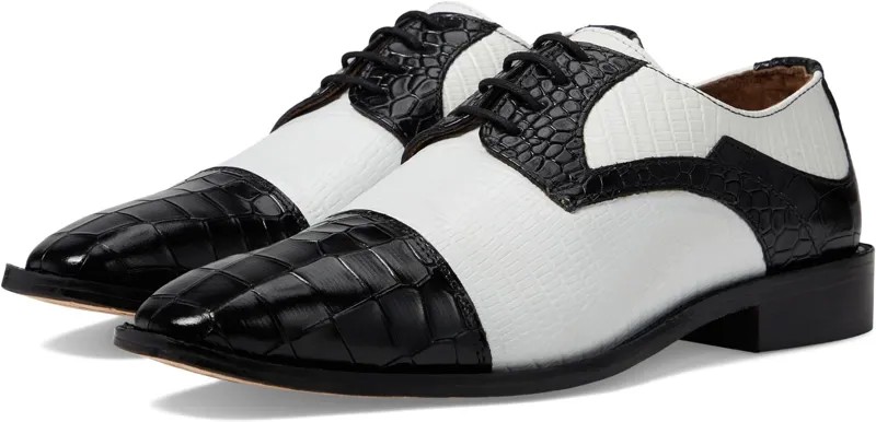 Оксфорды Stacy Adams Tedesco Cap Toe Oxford, черный/белый