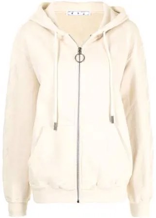 Off-White худи на молнии с логотипом Arrows