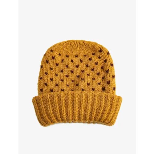 Шапка KOTON Женская шапка, размер T, желтый