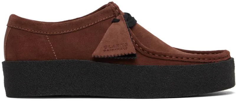 Коричневые оксфорды Clarks Originals с чашкой Wallabee