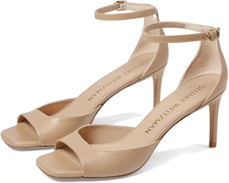 Туфли Stuart Weitzman Nudistia 75 Sandal, цвет Adobe