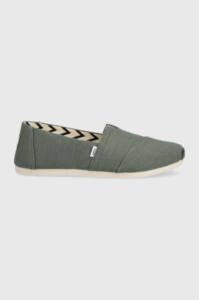 Эспадрильи Alpargata Toms, зеленый