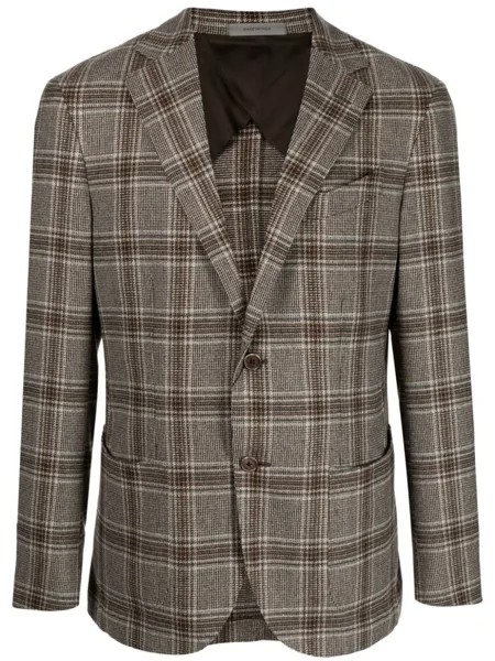 Corneliani однобортный пиджак Window в клетку, разноцветный