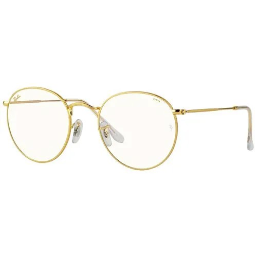 Солнцезащитные очки Ray-Ban 3447 9196BL Round Blue Light Clear Evolve Large