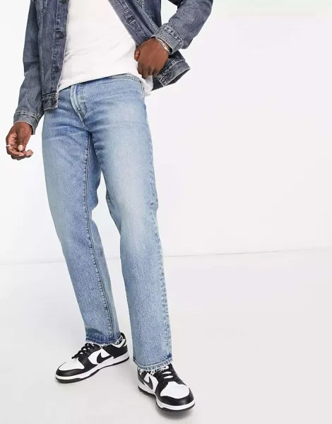 Abercrombie & Fitch, винтажные джинсы прямого кроя с легкими потертостями, средней степени стирки