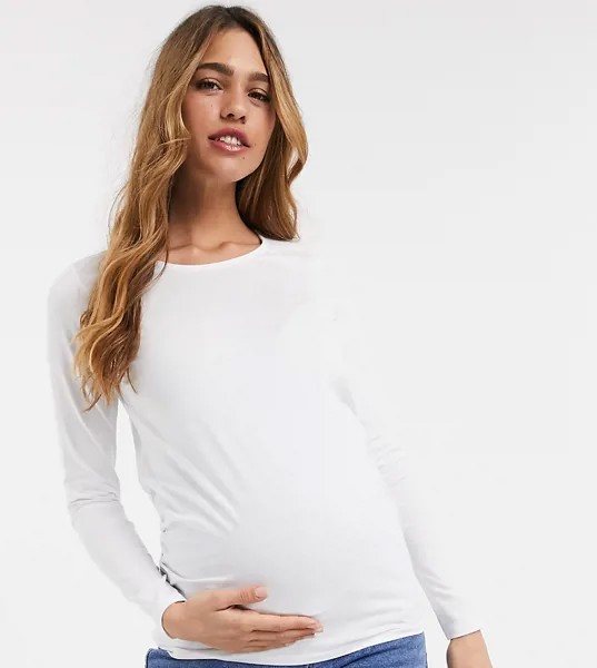 Белый лонгслив New Look Maternity