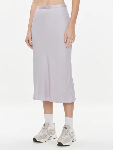 Юбка миди стандартного кроя Calvin Klein, фиолетовый