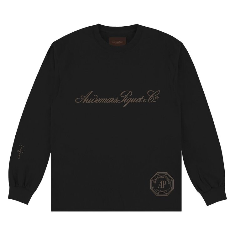 Футболка Cactus Jack by Travis Scott x Audemars Piguet Le Brassus Long-Sleeve Tee, черный