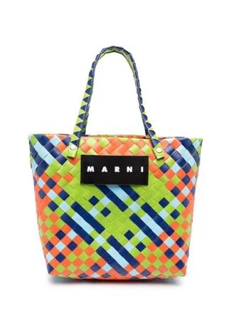 Marni Market плетеная сумка-корзина