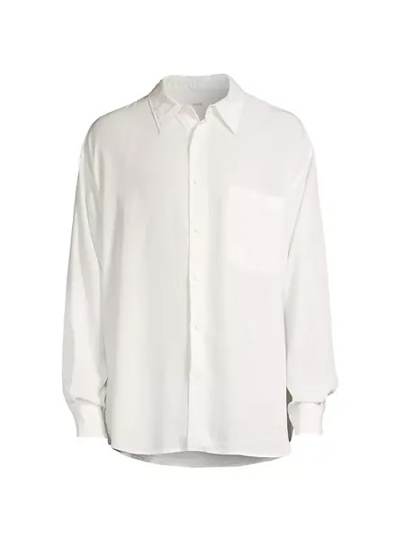 Рубашка свободного кроя из лиоцелла Lemaire, цвет lily white
