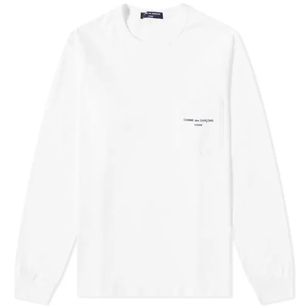 Футболка Comme des Garçons Homme Long Sleeve Logo Pocket Tee