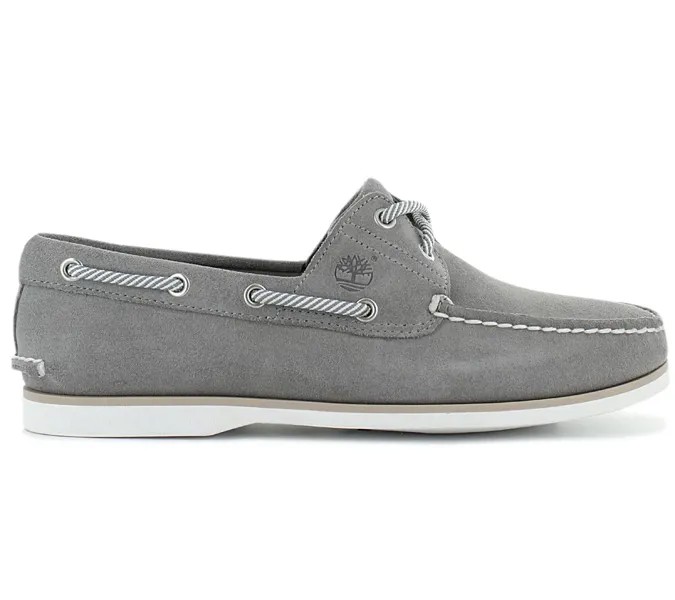 Timberland Classic Top Shoes 2-Eye - Мужские топсайдеры Suede Leather Grey 0A43W1-085 Кроссовки Спортивная обувь ORIGINAL