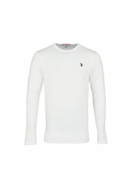 Футболка с длинными рукавами Longsleeve Mit Rundhalsausschnitt R-Neck U.S. Polo Assn., цвет weiss