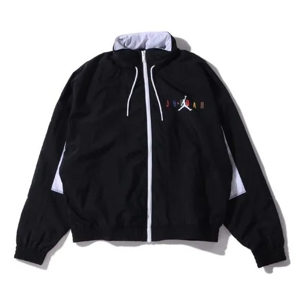 Куртка Air Jordan Sport DNA Colorblock Jacket Black White, белый