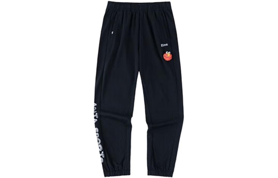 Трикотажные спортивные штаны Sesame Street X Life Collection женские черные Anta