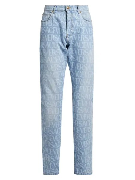 Джинсы с логотипом Mitchell Versace, синий
