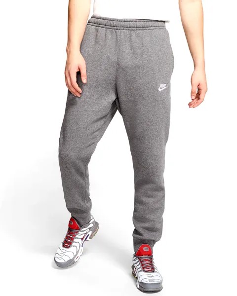 Флисовые джоггеры Nike Mens Sportswear Club цвета «Темно-серый вереск/Белый», BV2671-071