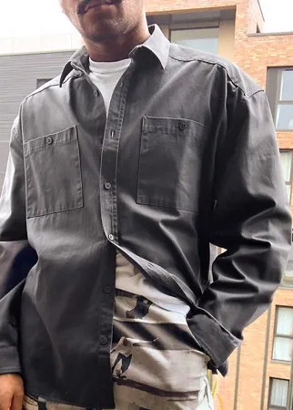 Темно-серая куртка-рубашка COLLUSION-Серый