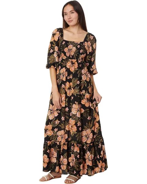 Платье Billabong Full Bloom Maxi, черный