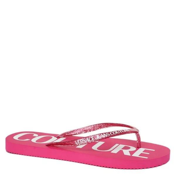 Шлепанцы женские Versace Jeans Couture 74VA3SQ7 розовые 40 EU