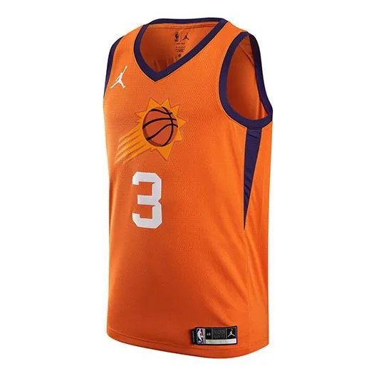 Майка Men's Air Jordan NBA Retro Basketball Jersey/Vest SW Fan Edition 20 Season Knicks Phoenix Suns Paul No. 3 Orange, оранжевый