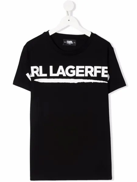 Karl Lagerfeld Kids TEEN logo-print cotton T-shirt