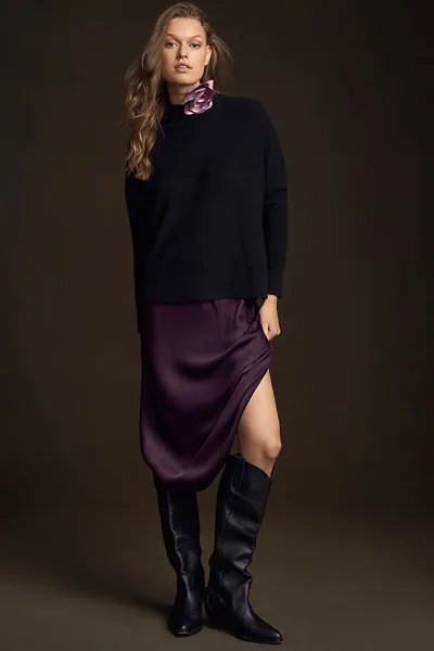 Свитер Maeve Shea кашемировый свободного кроя, черный
