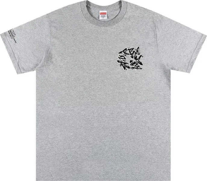 Футболка Supreme Support Unit Tee 'Heather Grey', серый