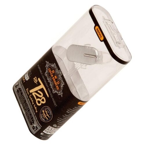 Гарнитура REMAX RB-T28 Bluetooth 4.2, 80 мАч, серебристый