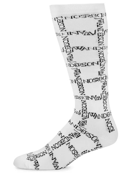 Носки из смесового хлопка с логотипом JW Anderson, белый