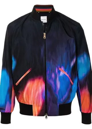 PAUL SMITH бомбер с абстрактным принтом