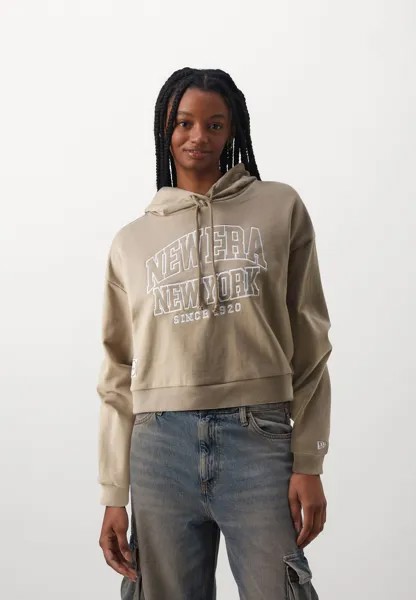 Толстовка FEMALE ARCH CROP HOODY New Era, цвет beige