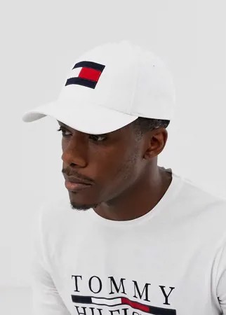 Бейсболка с большим флагом Tommy Hilfiger-Белый