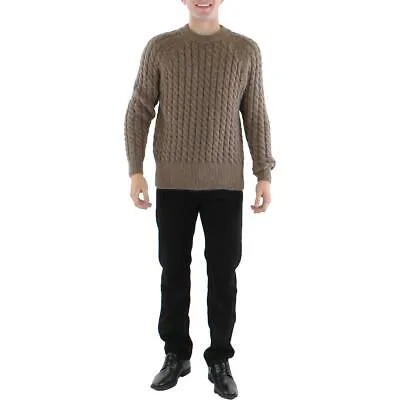 Мужской свитер коричневой вязки Séfr Rambaldi для холодной погоды M BHFO 4026
