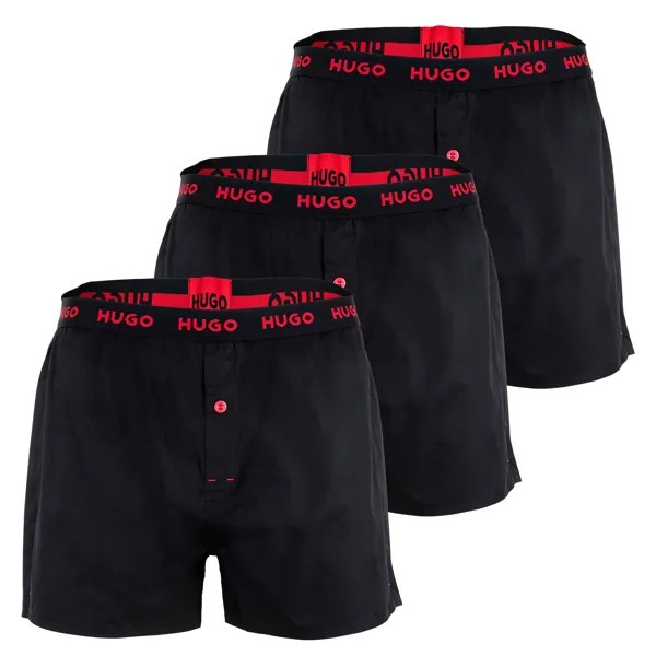 Боксеры HUGO Web-Boxershorts 3 шт, черный