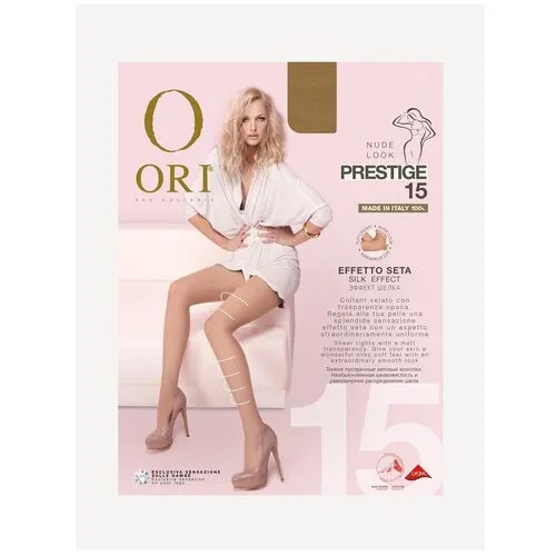 Колготки ORI Prestige, 15 den, размер 4, бежевый