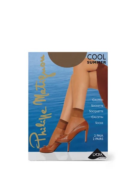 Комплект носков женских Philippe Matignon SNL-110145 коричневых OS